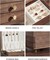 Wooden Jewelry Box, 3 Layer Large Jewelry Organizer for Women, Black Walnut Solid Wood, Jewelry Storage for Necklaces Rings Earring Watches Bracelets Mother's Day Gifts(No Mirror)